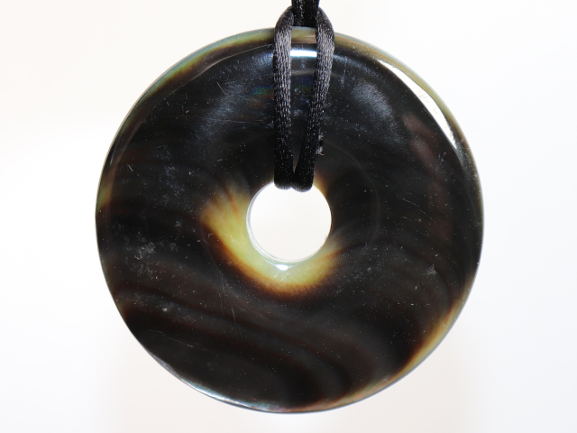 abalone shell with cord