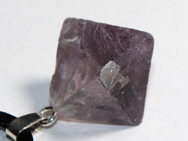 fluorite with cord or silver 925
