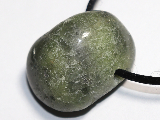 peridot with cord or silver 925