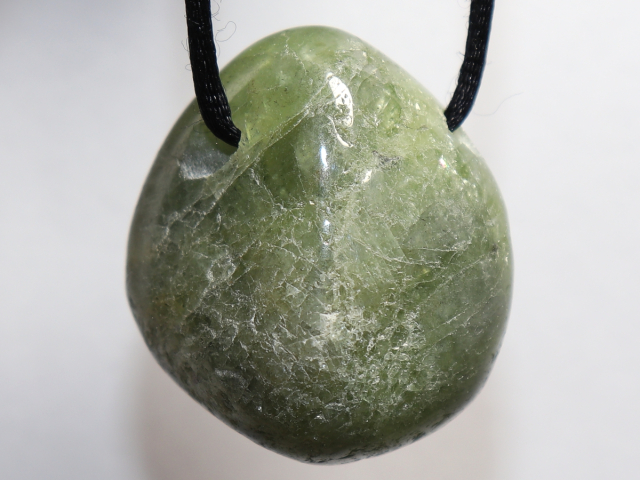 peridot with cord or silver 925