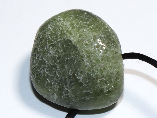 peridot with cord or silver 925