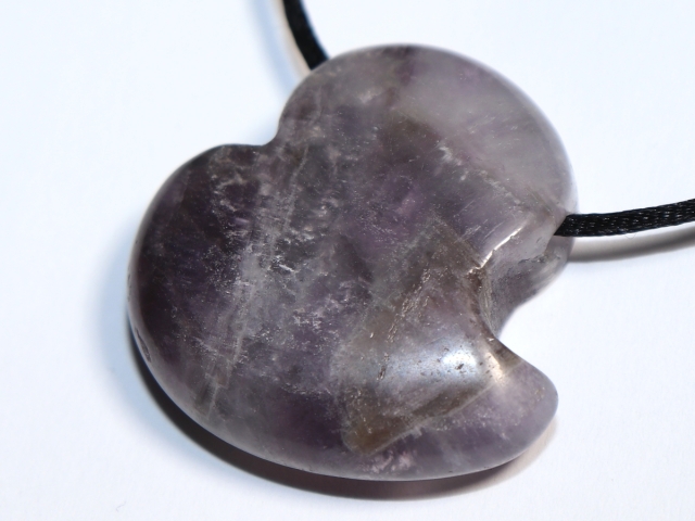 amethyst with cord or silver 925