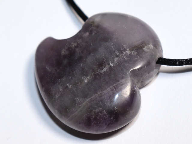 amethyst with cord or silver 925