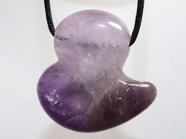 amethyst with cord or silver 925