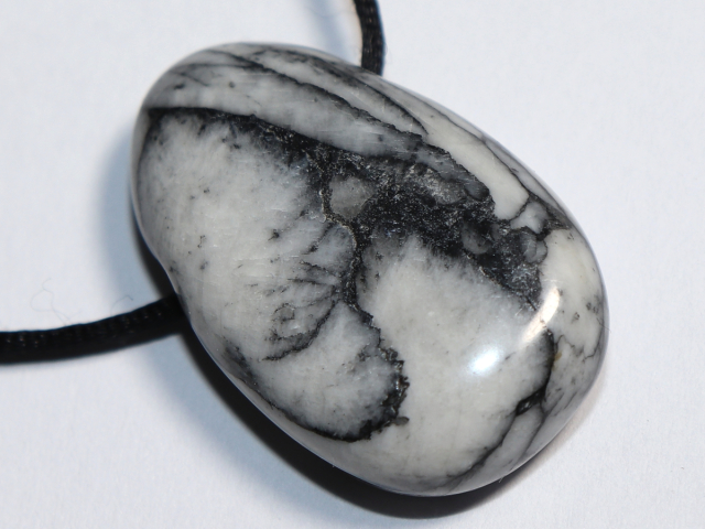 Preview: pinolite with cord or silver 925