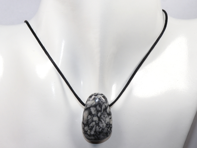Preview: pinolite with cord or silver 925