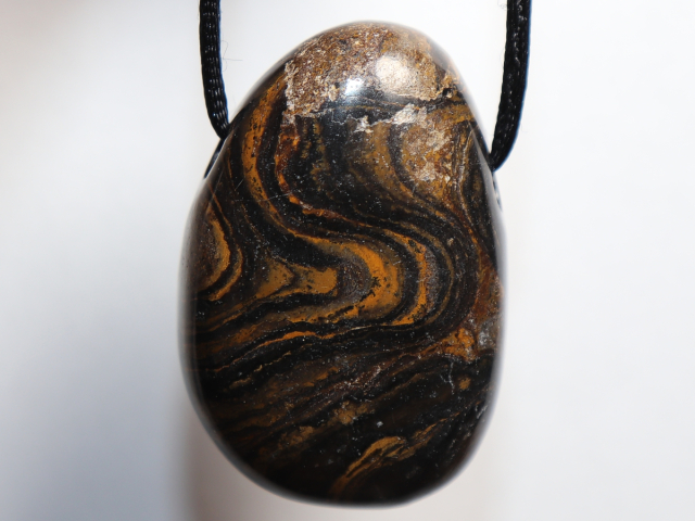 stromatolite with cord or silver 925