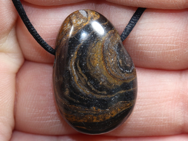 Stromatolith mit Band oder Silber 925