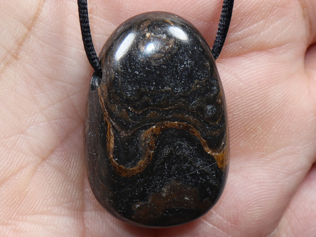 stromatolite with cord or silver 925