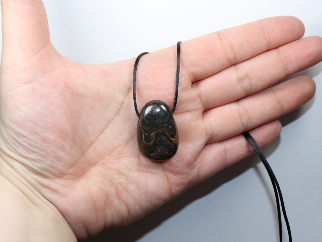 stromatolite with cord or silver 925