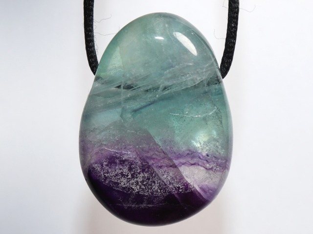 Preview: fluorite with cord or silver 925