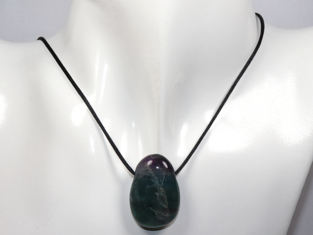 Preview: fluorite with cord or silver 925