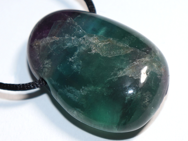 Preview: fluorite with cord or silver 925