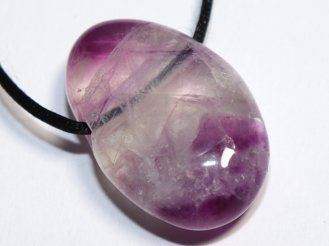 Preview: fluorite with cord or silver 925