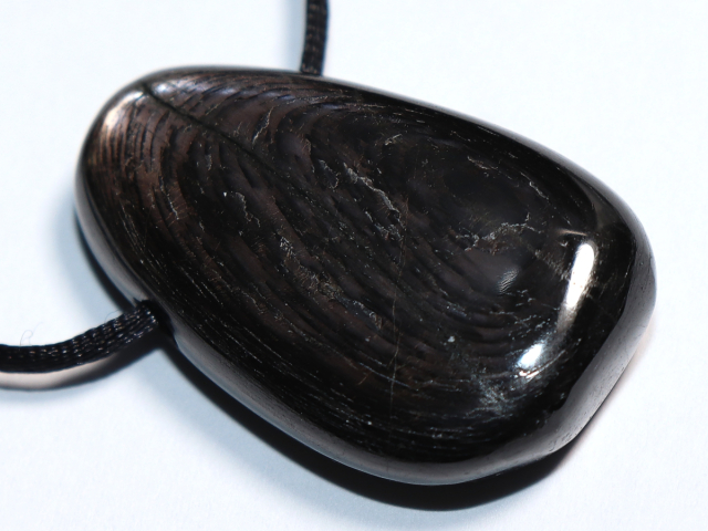 hypersthene with cord or silver 925