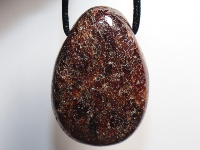 Preview: garnet with cord or silver 925