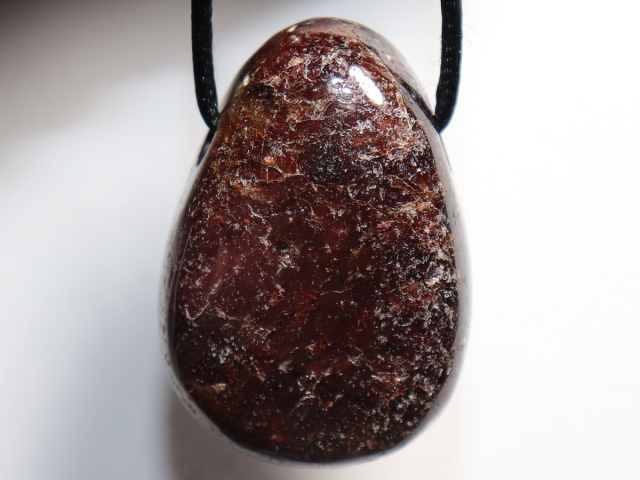 Preview: garnet with cord or silver 925
