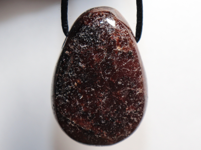 Preview: garnet with cord or silver 925
