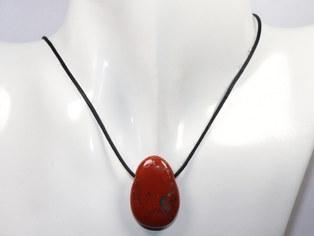 Preview: roter Jaspis mit Band oder Silber 925
