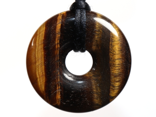 tiger's eye with cord