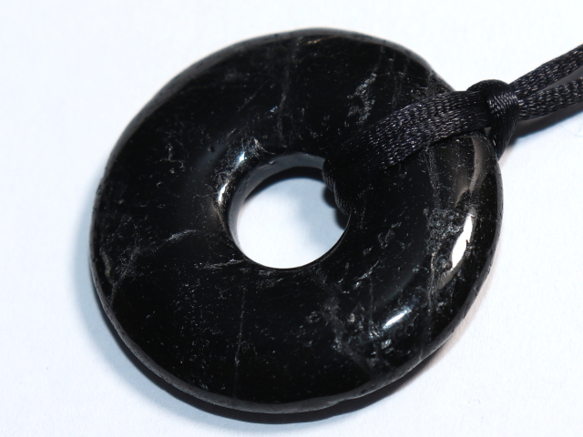 black tourmaline (Schorl) with cord