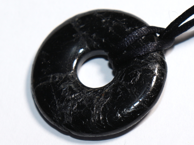 black tourmaline (Schorl) with cord