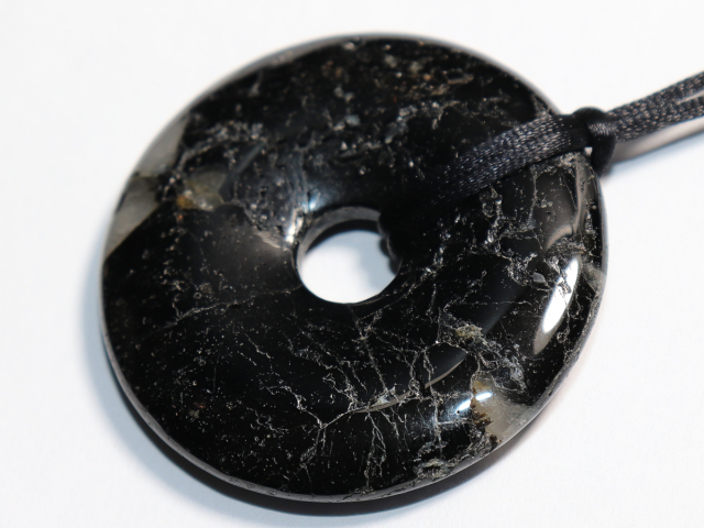 black tourmaline (Schorl) with cord