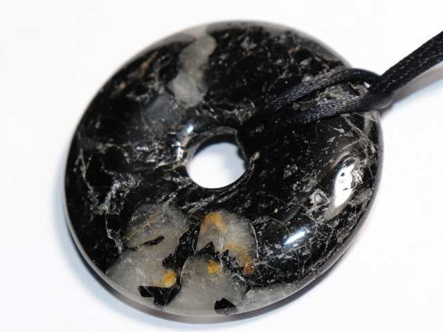 black tourmaline (Schorl) with cord