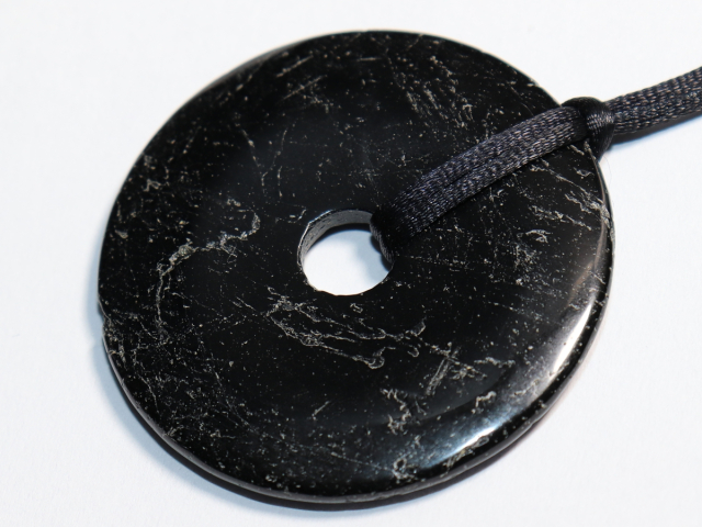 black tourmaline (Schorl) with cord