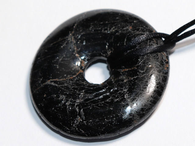 black tourmaline (Schorl) with cord