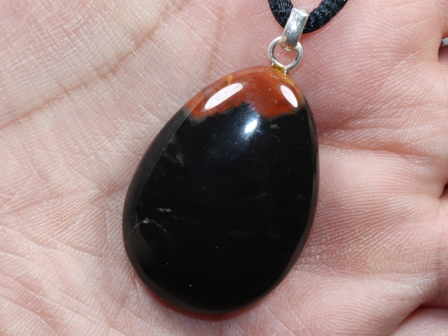 sardonyx with cord or silver 925