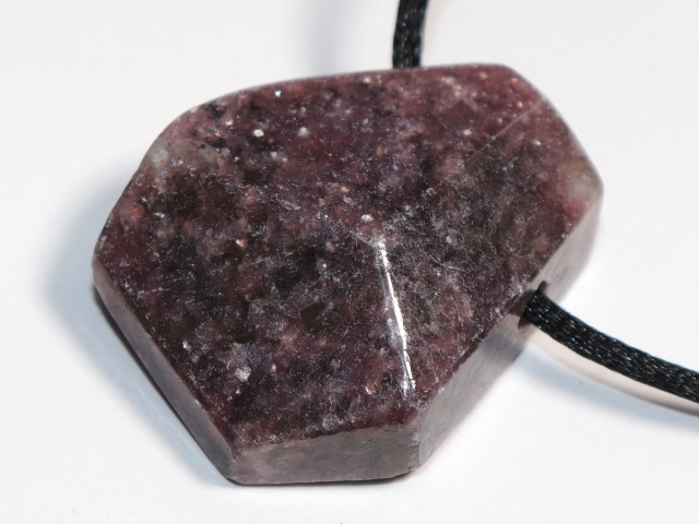 Lepidolite on cord