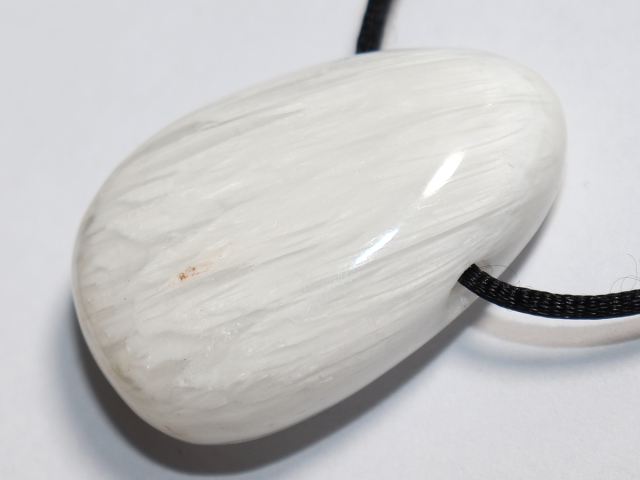 scolecite with cord or silver 925