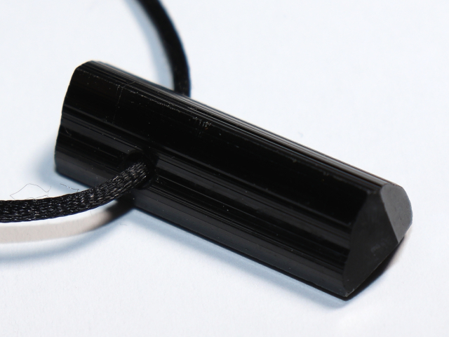 black tourmaline (Schorl) with cord or silver 925