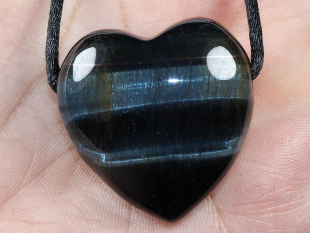 hawks eye with cord or silver 925