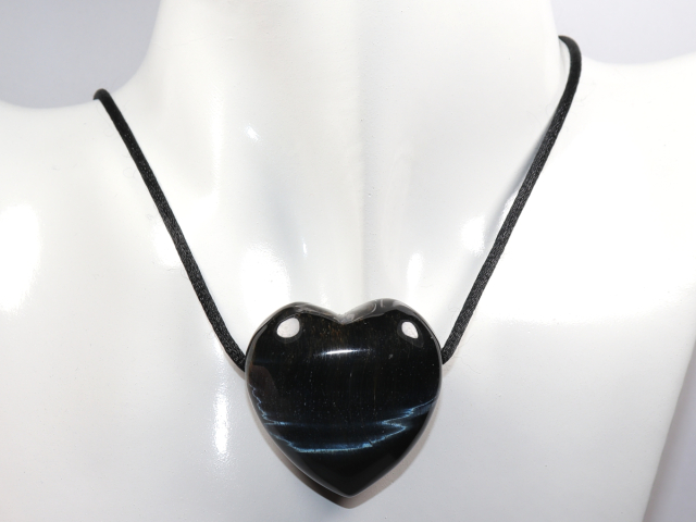 hawks eye with cord or silver 925