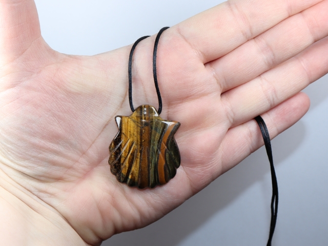 Tigerauge mit Band oder Silber 925