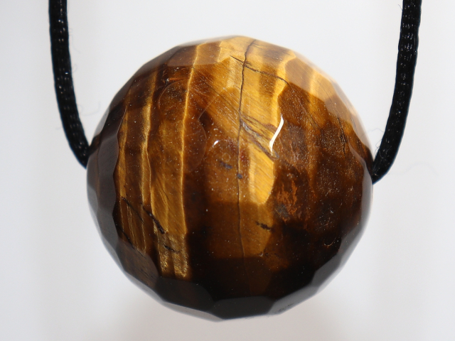 Preview: tiger's eye with cord or silver 925
