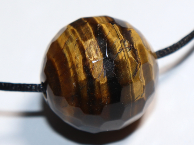 Preview: tiger's eye with cord or silver 925