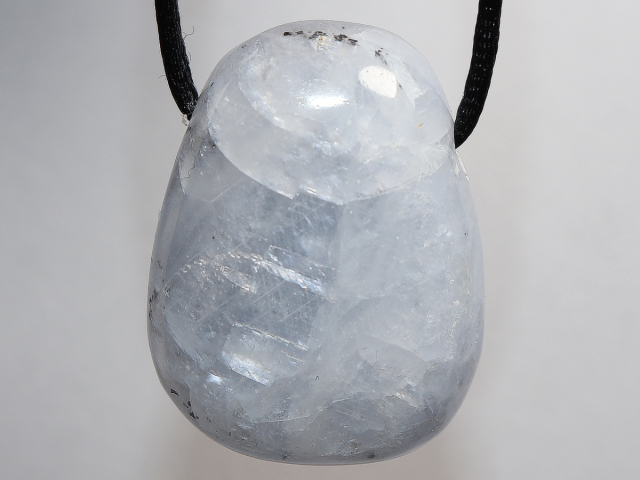 Preview: blue calcite with cord or silver 925