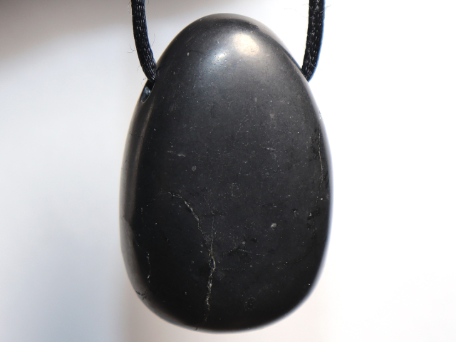 shungite with cord or silver 925