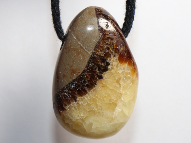septaria with cord or silver 925