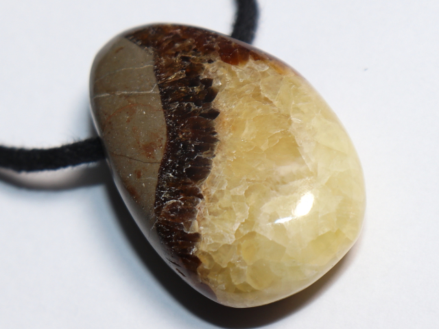 Preview: septaria with cord or silver 925