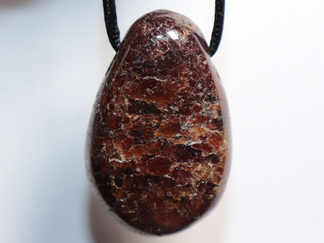 Preview: garnet with cord or silver 925