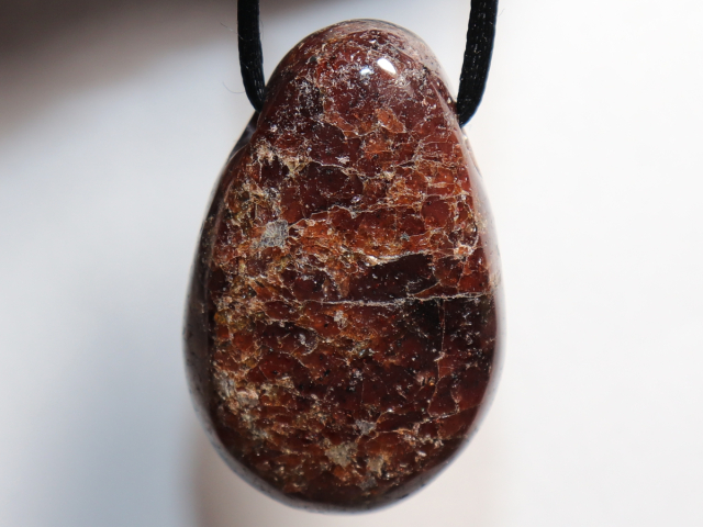 Preview: garnet with cord or silver 925