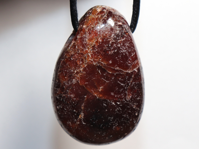 Preview: garnet with cord or silver 925