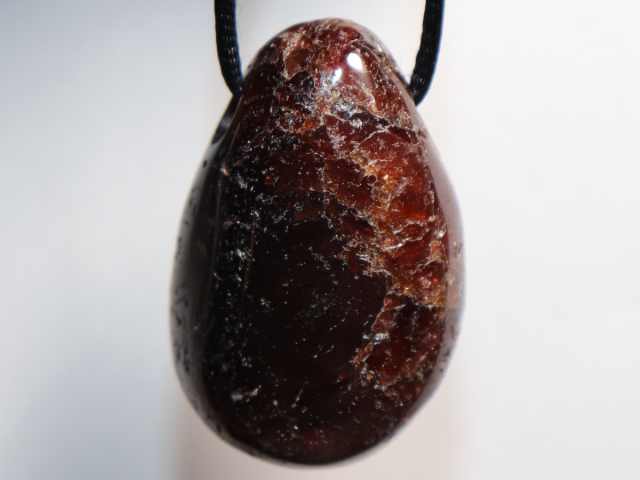 Preview: garnet with cord or silver 925