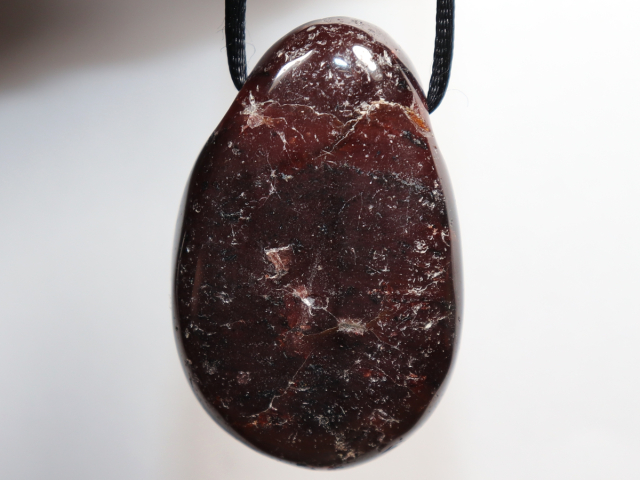 Preview: garnet with cord or silver 925