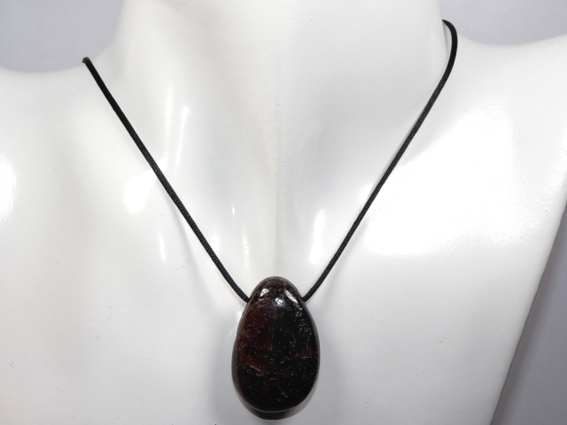 Preview: garnet with cord or silver 925