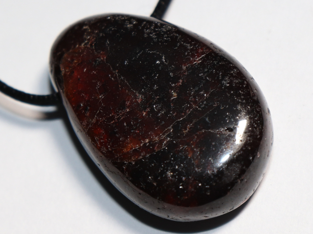 Preview: garnet with cord or silver 925